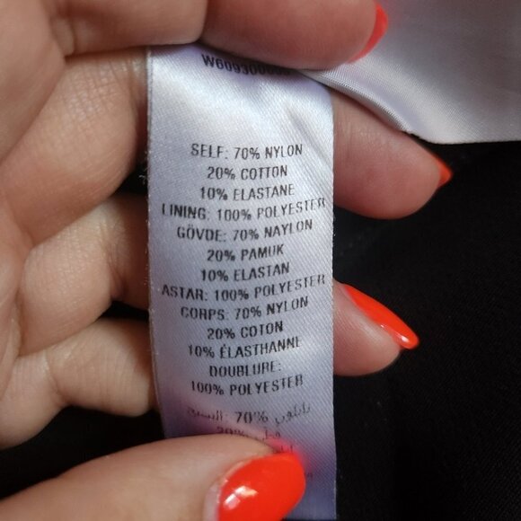 OPENING CEREMONY | nylon cotton pants trousers black sz 0 - Picture 5 of 6